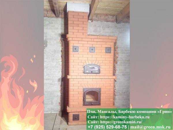 Печь Из Кирпича Для Дома, Дачи, Бани № 1 - 1