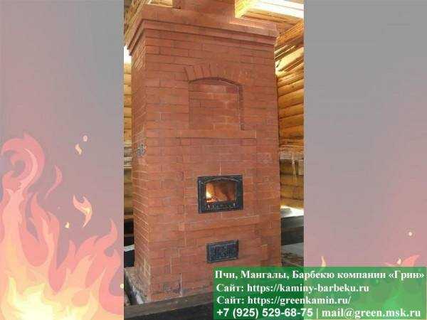 Печь Отопления Из Кирпича Для Дома, Дачи, Бани № 7 - 1