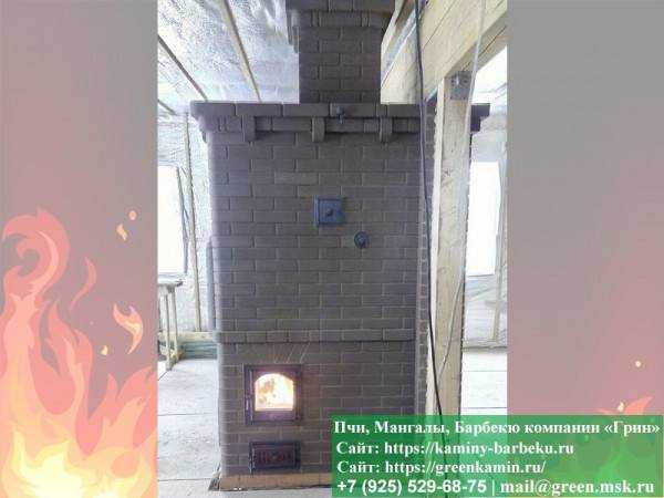 Печь Отопления Из Кирпича Для Дома, Дачи, Бани № 8 - 1