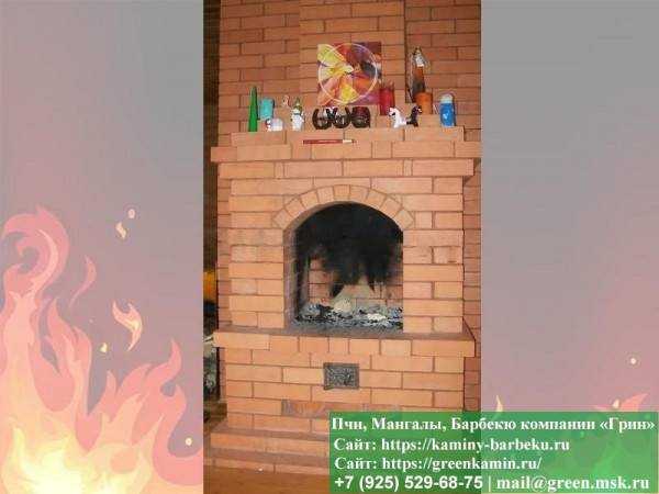 Печь Отопления Из Кирпича Для Дома, Дачи, Бани № 13 - 1