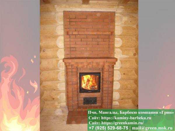 Дровяная Печь Отопления Из Кирпича Для Бани № 2 - 1