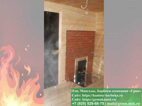 Дровяная Печь Отопления Из Кирпича Для Бани № 3 - 1