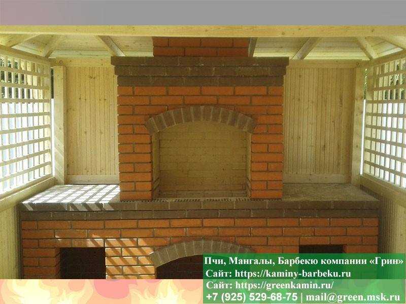 Строительство Барбекю Из Кирпича В Беседке - 3