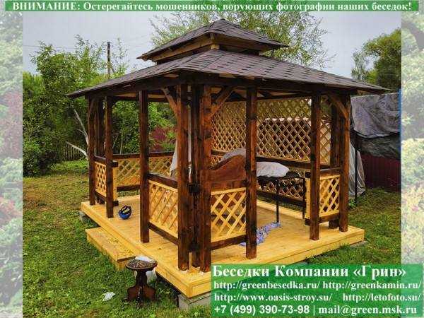 Беседка Для Дачи "Японский Стиль 3х4". Вариант № 1 - 9