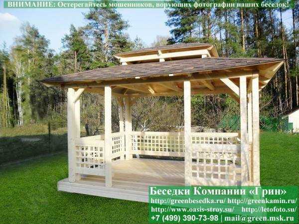 Беседка Для Дачи "Японский Стиль 3х4". Вариант № 1 - 10