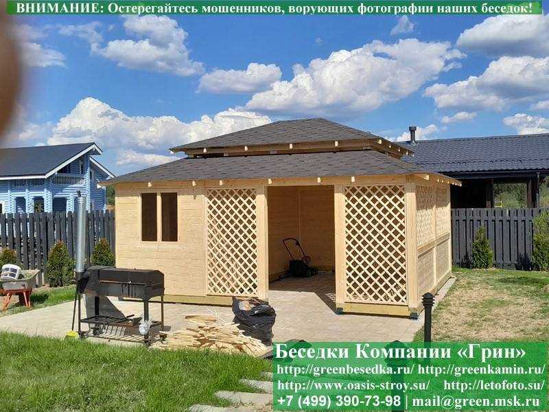 Беседка С Хозблоком, Сараем Для Дачи 5х6. Вариант № 1 - 7