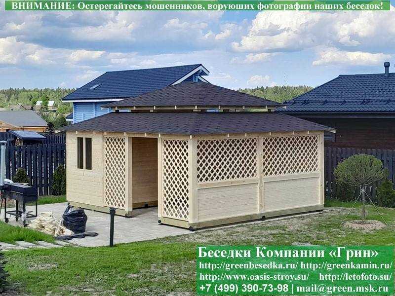 Беседка С Хозблоком, Сараем Для Дачи 5х6. Вариант № 1 - 8