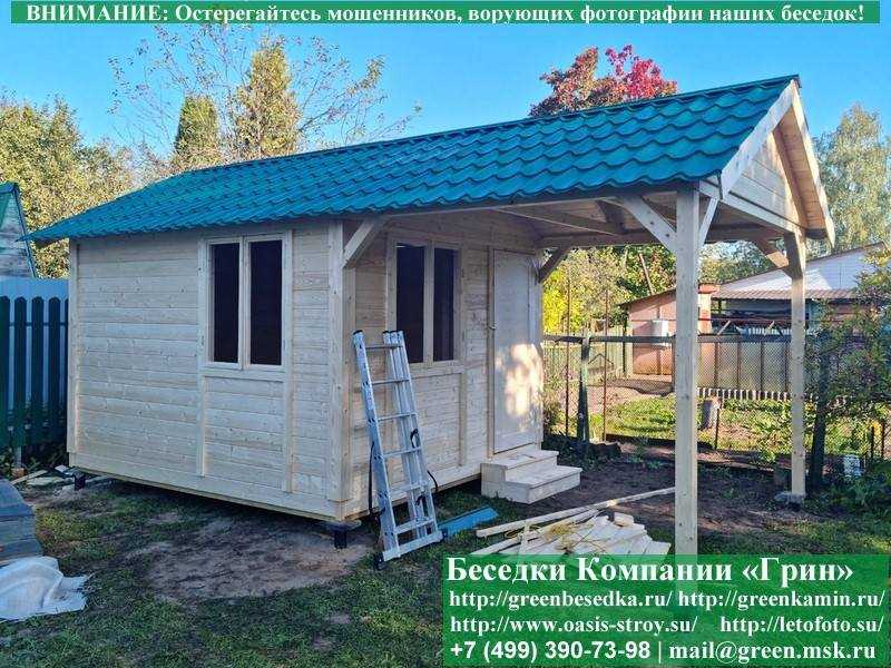 Деревянная Дачная Бытовка, Хозблок, Сарай 3х5 - 2