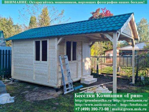 Деревянная Дачная Бытовка, Хозблок, Сарай 3х5 - 2