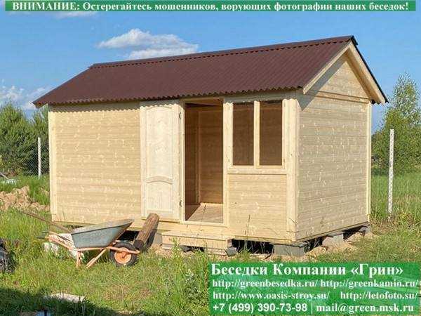 Деревянная Дачная Бытовка, Хозблок, Сарай 3х5 - 3