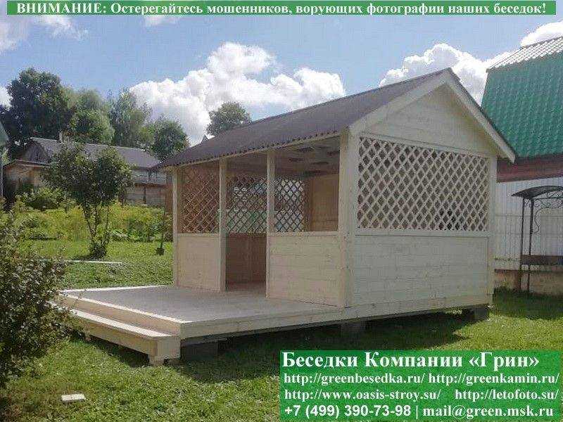 Садовая Беседка Для Дачи "Домик 3х4". Вариант № 1 - 5