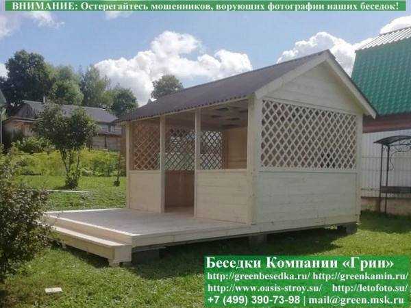 Садовая Беседка Для Дачи "Домик 3х4". Вариант № 1 - 5