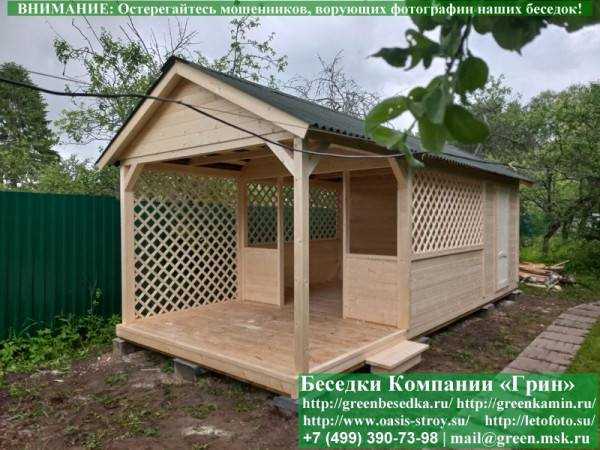 Беседка С Хозблоком Для Дачи, Дома 3х7. Вариант № 1 - 6